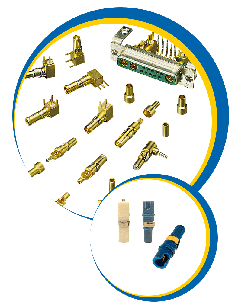 Fabricant d'insert coax et contact de puissance